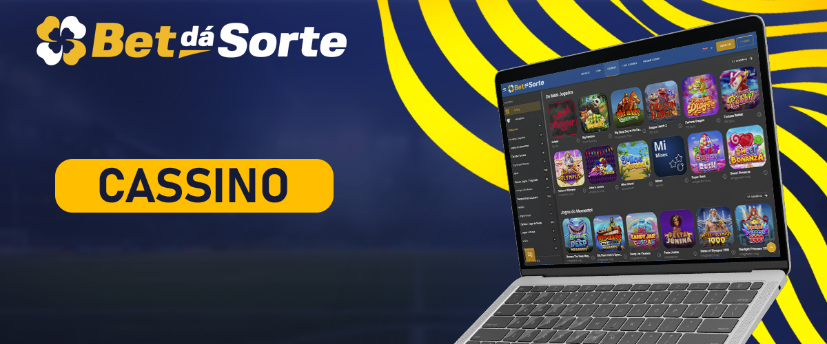 Secção de casino online no Bet da Sorte Brasil
